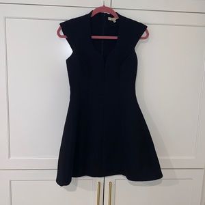 Alexis Black Patterned Cocktail Dress